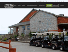 Tablet Screenshot of golfcopperridge.com